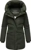 Marikoo Damen Steppmantel Wintermantel Teddyfell gefüttert Produktbild-Vorschau 1