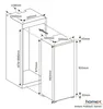homeX CFB1181E Einbaukühlschrank mit Gefrierfach, 88cm Produktbild-Vorschau 3