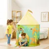 Relaxdays Spielzelt Dschungel, für Kinder, Dschungelzelt Produktbild-Vorschau 2