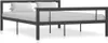 Struttura letto in metallo grigio e bianco 120x200 cm Anteprima dell’immagine prodotto 11