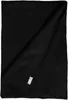 A black scarf folded and lying on a black surface. Produktbild-Vorschau