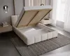 Polsterbett BERLIN 120x200 mit Bettzeugablage hellbeige Produktbild-Vorschau 5
