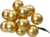 Mini-Weihnachtskugeln Light Gold am Draht matt Ø 2,5 cm aus Produktbild-Vorschau 2