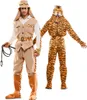 Safari Wendekostüm Tiger Jäger für Herren Gr. M-XL braun orange Zwei in Eins-Kostüm Spaßkostüm Fasching Karneval Mottoparty Produktbild-Vorschau