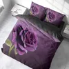3D Bettwäsche Rose Blume Bettbezug-Set 135x200 + Produktbild-Vorschau 2