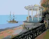 Diamondi - Diamond painting - LAUBE ÜBER DEM MEER, 40X50 Produktbild-Vorschau 1