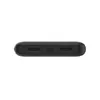 A black power bank with USB ports and a USB-C port is shown against a white background. Anteprima dell’immagine prodotto