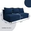 Rozkládací pohovka s úložným prostorem – 193x76x88 cm – Náhled obrázku produktu 4