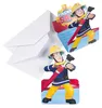 Einladungskarte 8 Stück Feuerwehr Fireman Sam Produktbild-Vorschau 2