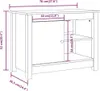 vidaXL TV-Schrank 70x36,5x52 cm Massivholz Kiefer Produktbild-Vorschau 7