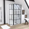Paroi de douche avec pivot 90+40x195cm - Sérigraphie type Voir les images du produit 2