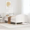 vidaXL Massivholzbett ohne Matratze Weiß 100x200 cm Produktbild-Vorschau 2