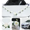 Camerazar Lot de 9 roses roses crème avec ruban décoratif Voir les images du produit 11