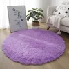 Teppich - Shaggy - Rund - Lila - 100x100cm - Rutschfest Produktbild-Vorschau 2
