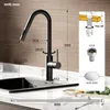 CECIPA max Wasserhahn Küche Schwarz, Hochdruck mit Brause Produktbild-Vorschau 6