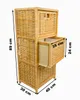 Kommode aus Korbgeflecht mit drei Schubladen Produktbild-Vorschau 4