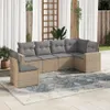 The Living Store 6-tlg. Garten-Sofagarnitur mit Kissen Produktbild-Vorschau 2