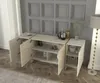 Sideboard Veyron mit 4 Türen in beiger Granit Optik und Produktbild-Vorschau 5
