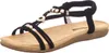 living UPDATED Damen-Sandalette Schwarz, Farbe:schwarz, EU Produktbild-Vorschau 2