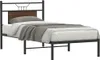 vidaXL Bettgestell ohne Matratze Braun Eiche 90x200 cm Produktbild-Vorschau 1