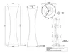 Kleine LED Stehlampe mit Stoffschirm Weiß, Lichtsäule fürs Produktbild-Vorschau 6