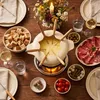 osoltus Fondue Käsefondue Gusseisen 16cm Creme Emaille Produktbild-Vorschau 4