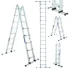 WORHAN Leiter 555cm Aluminium Teleskopleiter Klappleiter Produktbild-Vorschau 1