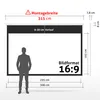 ESMART Professional MIROLO | Rolloleinwand | 295 x 165 cm Produktbild-Vorschau 2