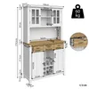 Flieks Küche Hochschrank Küchenbuffet mit LED, Produktbild-Vorschau 4