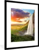 MuchoWow® Gerahmtes Poster Wasserfall - Felsen - Produktbild-Vorschau 1
