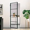 vidaXL Drzwi wewnętrzne czarne 83x201,5 cm szkło hartowane Podgląd zdjęcia produktu 1