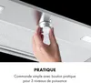 Simplica Hotte aspirante encastrable 70 cm 400 m³ / h LED Voir les images du produit 3