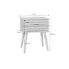 A diagram showing the dimensions of a nightstand. Produktbild-Vorschau