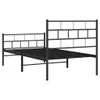 A black metal bed frame with a headboard and footboard, shown against a white background. Náhľad obrázku produktu