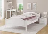 Einzelbett Kiefer weiß 120x200 Bettrahmen Singlebett Produktbild-Vorschau 2