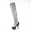 DELIGHT-3009 Damen Boots von Pleaser, Schwarz EU 41, US 11 Produktbild-Vorschau 3