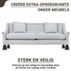 JustValue Möbelerhöher 6er-Set Schwarz – 13 cm – Max. 900 Produktbild-Vorschau 12