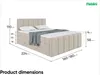 MEBLINI King Boxspringbett mit Bettkasten - Gepolstert Produktbild-Vorschau 7