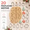 20-teiliges Ausstechformen Set – Weihnachts Keksausstecher Produktbild-Vorschau 6