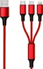 2GO 3in1 Cavo di ricarica USB Micro-USB, Apple, TypeC Nylon Anteprima dell’immagine prodotto 1