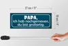 Holzschild Spruch 27x10cm Papa nachgemessen du großartig Produktbild-Vorschau 6