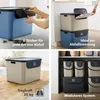 Rotho 3er-Set Mülltrennsystem je 55L Albula – Mülleimer mit Produktbild-Vorschau 3