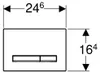 Geberit 115.788.JV.2, Spülplatte, Chrom, Geberit, 246 mm, Produktbild-Vorschau 9