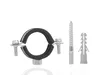 Metallschelle mit Gummi für Rohre 1" 32-36mm Produktbild-Vorschau 2