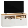 TV Lowboard BOLTON aus massiver Kiefer in weiß/braun, TV Produktbild-Vorschau 9
