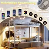 Merax Etagenbett 90x200 cm, Eisenrahmen Kinderbett mit Produktbild-Vorschau 6