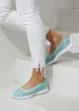 LASCANA Sneaker Ballerinas Halbschuh, Slip-On-Sneaker, mint Produktbild-Vorschau 2