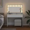 vidaXL Tavolino da trucco, bianco, 100 x 41 x 135 cm, Anteprima dell’immagine prodotto 4