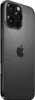 A close-up, angled view of the back of a dark gray iPhone. Produktbild-Vorschau