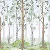 Muralo Vlies Fototapete Wald Aquarell BÄUME Natur Br. 360 Produktbild-Vorschau 6
